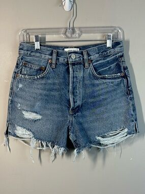 Agolde Dee High Rise Jean Shorts Medium Wash Size 27